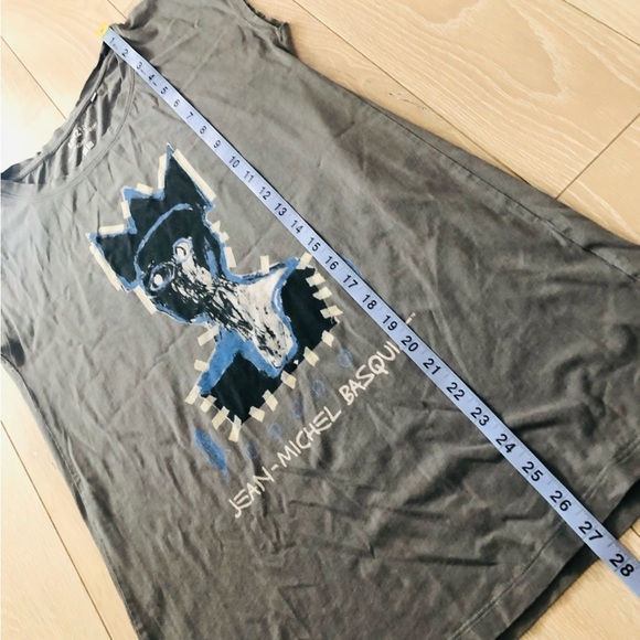 Uniqlo Jean-Michel Basquiat SPRZ NY Graphic Tank Top in Dark Gray Size XS - Picture 7 of 8